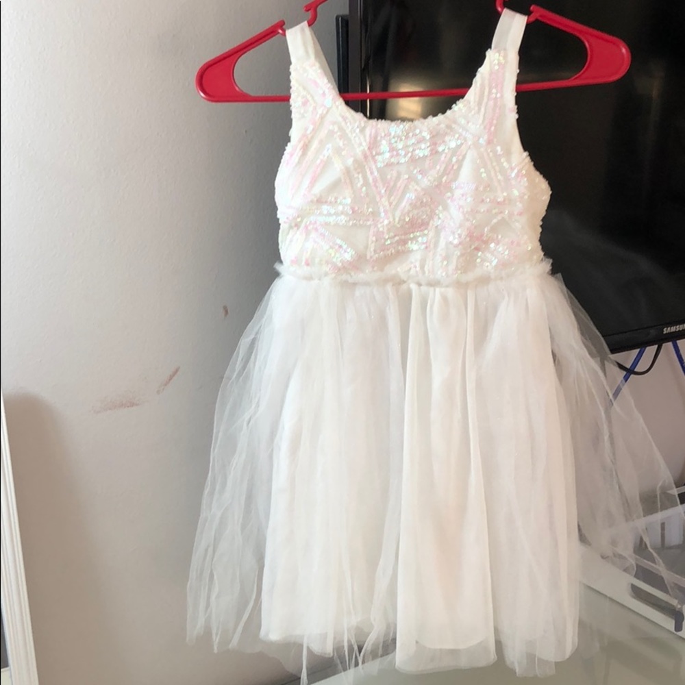 white kids dress
